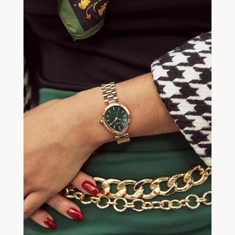 Citizen L Rainell Green Dial Stainless Steel Bracelet EM1203-57X Citizen L Rainell Green Dial Stainless Steel Bracelet EM1203-57X